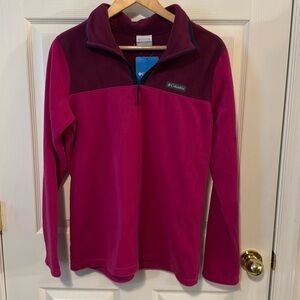 NWT Columbia Midnight Lake 1/4 Zip Fleece Pullover